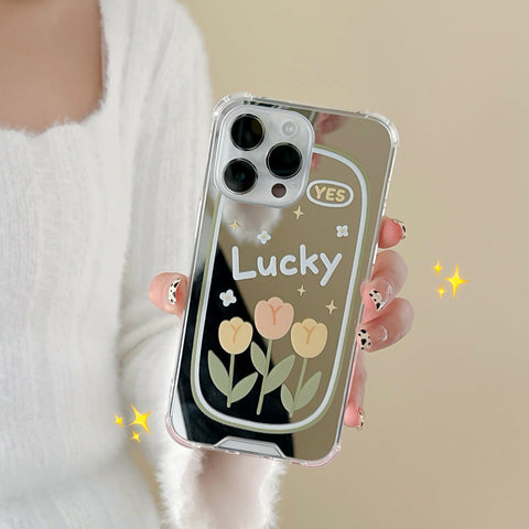 Coque iPhone miroir TULIPE