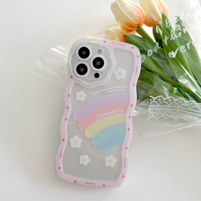 RAINBOW iPhone-Hülle mit gewelltem Rand 