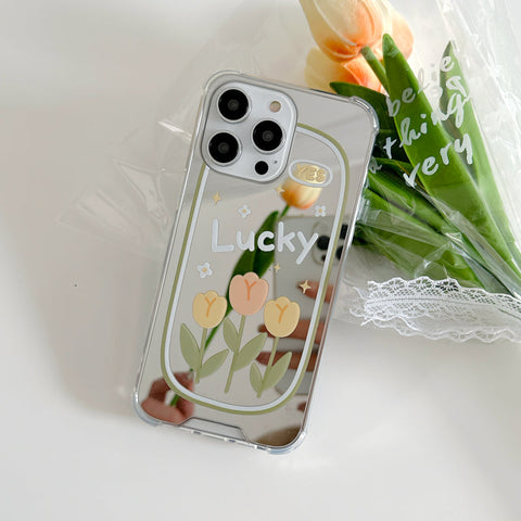 Coque iPhone miroir TULIPE