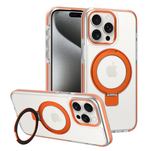 360° Klappständer MagSafe iPhone-Hülle Kabelloser Ladeschutz für iPhone 15/14/13 