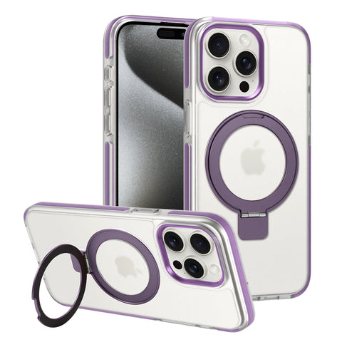 360° Klappständer MagSafe iPhone-Hülle Kabelloser Ladeschutz für iPhone 15/14/13 