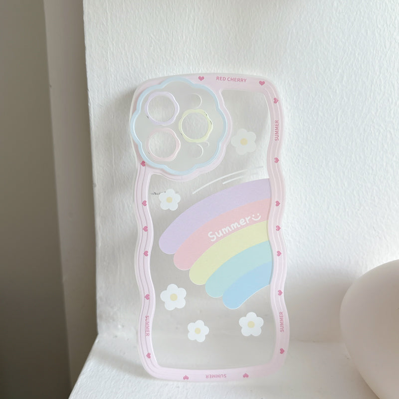 RAINBOW iPhone-Hülle mit gewelltem Rand 