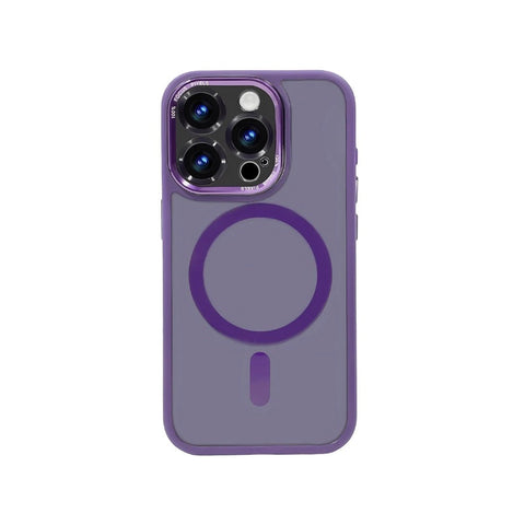 Stoßfeste transparente Handyhülle mit HD-Linsenfolie Kabelloses Laden MagSafe-Schutz für iPhone 15/14/13 