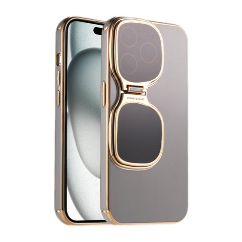 Étui pour iPhone avec lunettes de soleil (entièrement enveloppé, protection de l'appareil photo et support de téléphone 2 en 1) 