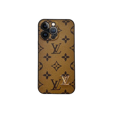 L LOGO LIGHT BROWN PENDANT