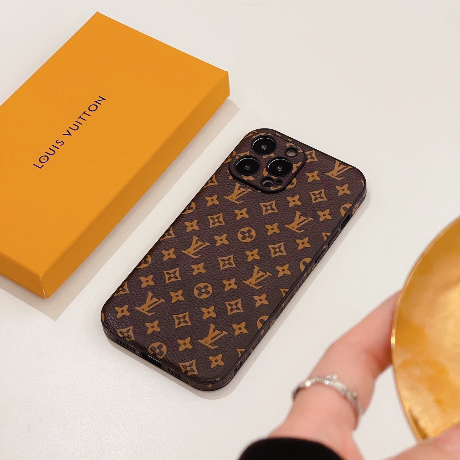 MINI LV BROWN  MONOGRAM CUSTOM SIDE