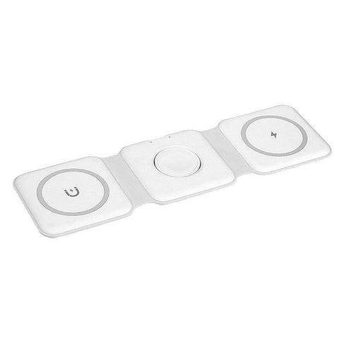 3-in-1-Kabelloses Ladegerät für Apple-Geräte, magnetische faltbare Ladestation für iPhone 15/14/13/12, AirPods Pro 2/Pro/3, iWatch, kleines Ladegerät für unterwegs 