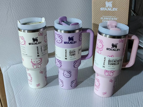 Kitty Holografischer Isolierbecher fürs Auto, 40 OZ