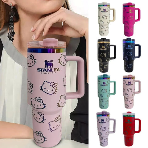 Kitty Holografischer Isolierbecher fürs Auto, 40 OZ