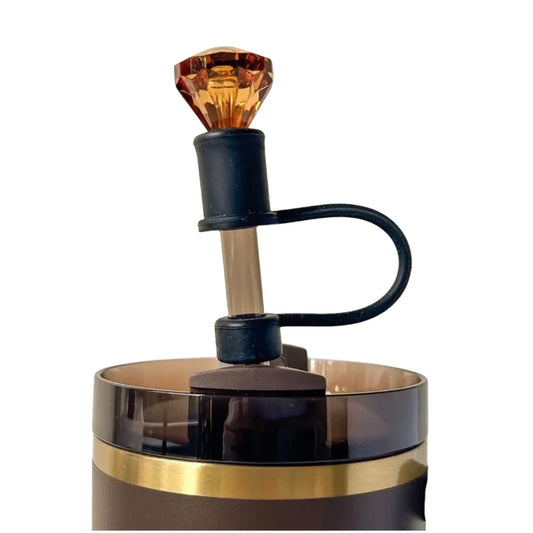Diamond Luxe Trinkhalm-Topper mit Kristallsteinen, 1 Stück 1116